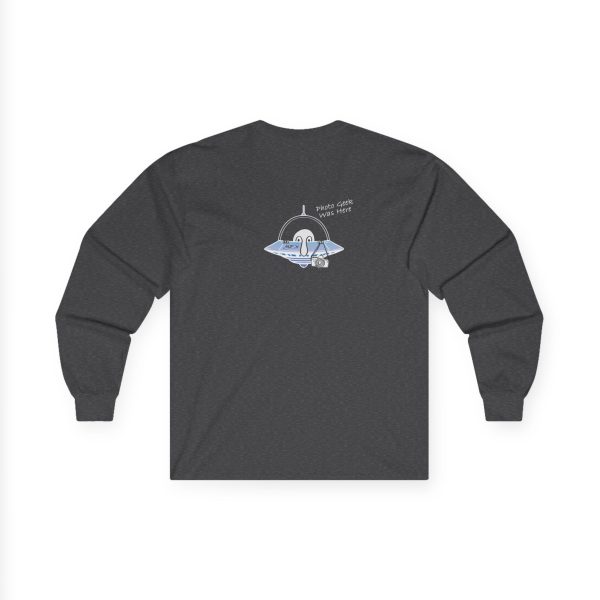 🛸 MUFON “Photo Geek Was Here” Long Sleeve Tee – Midnight Ops Edition - Image 5