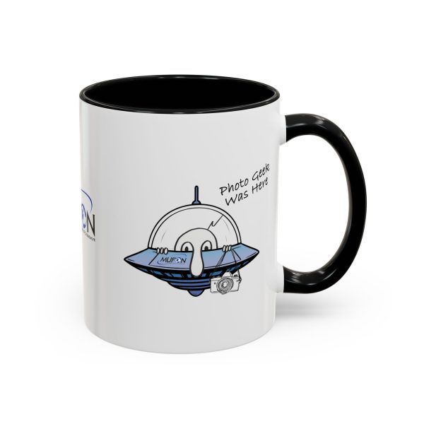 ☕ MUFON “Photo Geek Was Here” Accent Mug – Anomalies & Espresso Edition - Image 2