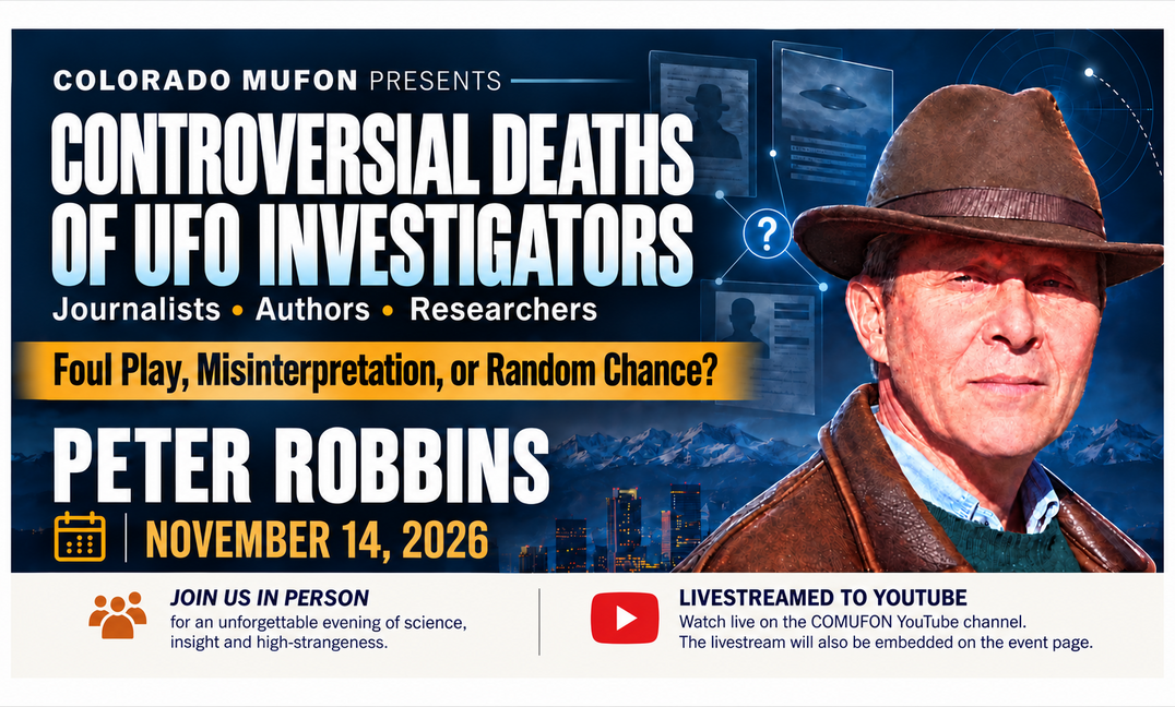 Peter Robbins: Controversial Deaths of UFO Investigators, Journalists and Authors